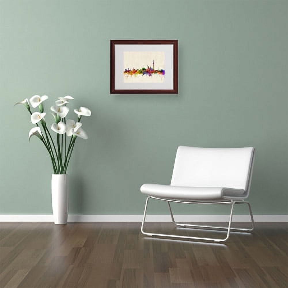Trademark Fine Art "Berlin, Germany" Canvas Art by Michael Tompsett, Wood Frame