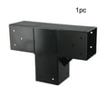 thumbnail image 3 of 4X4Inch Steel Diy Pergola Hardware Kit 3Way Right Angle Corner Bracket with Base 1Pc, 3 of 9
