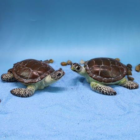 FOMIYES 1Pc Realistic Resin Turtle Fish Tank Adornment for Aquarium Decorative Landscape