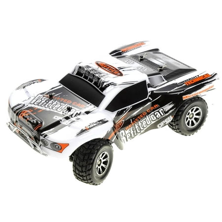 Wonder Wheels 1:18 RC Remote Control 2.4Gh 4WD Remote Control Short Course Truck - Silver