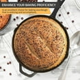 thumbnail image 3 of Pre-Seasoned Cast Iron Skillet . Frying Pan Grill Cookware for Indoor ; Outdoor Use Chefs Pan Cast Iron Pan, 3 of 4