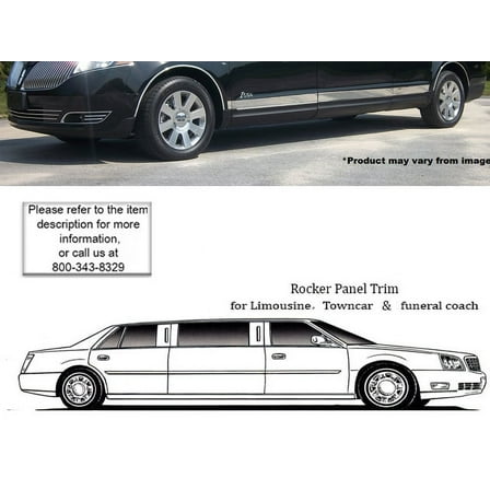 Stainless Rocker Panel Trim 8Pc Fits 2010-2020 Lincoln MKT TH50674 QAA