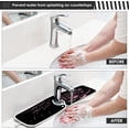 thumbnail image 5 of Xmas Ball Purple Snowflakes Kitchen Sink Splash Guard 2 Packs Faucet Absorbent Mats Merry Christmas Faucet Handle Drip Catcher Quickly Drying Mat for Kitchen Counter Bathroom, 23.6"x5.5", 5 of 7