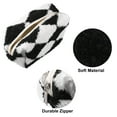 thumbnail image 3 of Unique Bargains Floral Makeup Bag Zipper Flower Cosmetic Pouch Black, 3 of 7