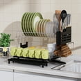 thumbnail image 4 of Costway Dish Drying Rack Detachable 2 Tier Dish Rack with Drainboard for Kitchen Counter, 4 of 7