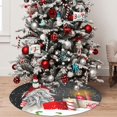 thumbnail image 5 of Yiaed Traditional Scandinavian Dwarf Print Christmas Tree Skirt , Tree SkirtsTree Mat for Christmas Winter Holiday Indoor Decorations-30", 5 of 7