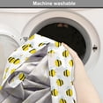 thumbnail image 6 of Honey Bee Dog Crate Cover, Graphical Flying Creatures Scattered on a Plain Back, Easy to Use Pet Kennel Cover for Medium Large Dogs, 35" x 23" x 27", Yellow Charcoal Grey, by Ambesonne, 6 of 6