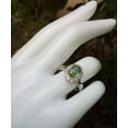 thumbnail image 2 of Certified Dark Green Tourmaline Ring 5.00 Carat Sterling Silver Solitaire Natural Real Genuine Earth Mined October Birthstone Jewelry, 2 of 3