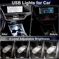 thumbnail image 3 of 2 PCS Car USB Lights, Plug-in Retro Car Atmosphere Lamp with Touch Dimmable, Portable Mini Glass Bottle LED Bulb Night Lights for Vehicle Bedroom Hallway Camping Holiday Decoration, 3 of 7