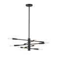 thumbnail image 5 of 10 Light Chandelier In Architectural Style-10.5 Inches Tall And 23.25 Inches Wide-Matte Black Finish Z-Lite 737-10Mb, 5 of 5