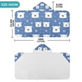 thumbnail image 4 of Yayeee Kids Hooded Towel with Hand Pockets Beach Soft Absorbent Bath Wrap 50 x 23.5 inch, White Polar Bear, 4 of 5