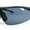 Matte Black - Black, variant on Mens Baseball Half Rim Wrap Around Oversized Shield Sport Sunglasses Matte Black - Black