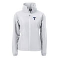 thumbnail image 2 of Women's Cutter & Buck  Gray Texas Rangers Charter Eco Recycled Full-Zip Jacket, 2 of 3