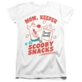 thumbnail image 4 of Scooby-Doo Mother's Day Mom Keeper Scooby Snacks Women's T Shirt, White, Medium, 4 of 5
