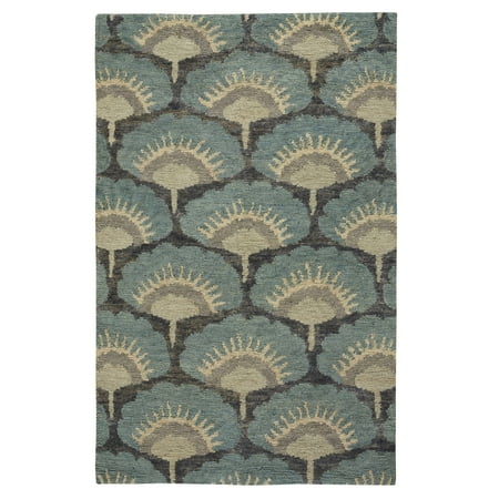 Capel - Williamsburg Ina - Hand Knotted Rectangle Rug - Blue - 5' x 8'