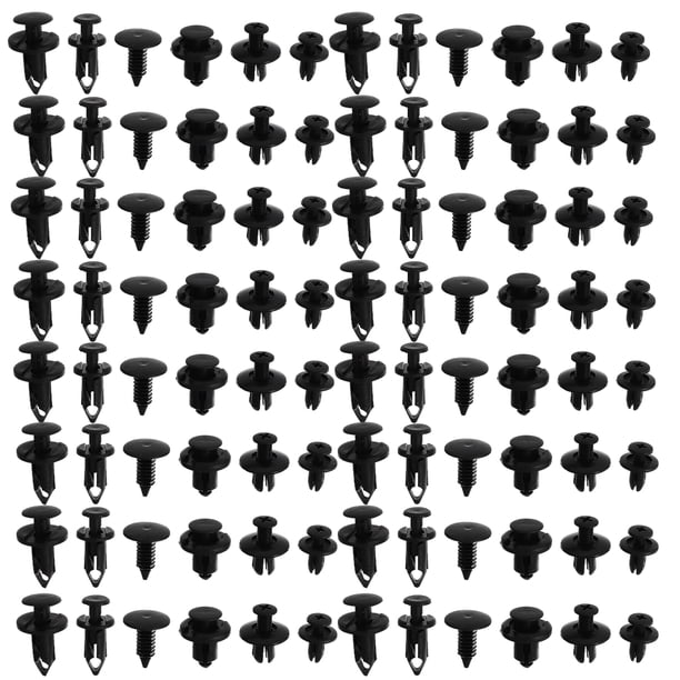 Clips de retención de tipo de empuje de 190 unids Puntos de parachoques CLIPTOS DE RIVET AUTO RETENADOR DE CUERPA