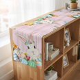 thumbnail image 6 of Table Runners 90 Inches Long Dress Scarves, Easter Bunny Farmhouse Coffee/Dining/Kitchen Table Runner for Living Room, Spring Watercolor Eggs Flower Wood Grain Pink 13x90 Inch, 6 of 9