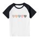 thumbnail image 3 of Blusas y camisas de manga corta con cuello redondo para niños y niñas, blusa de manga corta con estampado de cuello redondo, 3 of 7