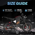 thumbnail image 3 of Electric Dirt Bike for Adults,Peak 3000W 43MPH,60V 35AH,Max 100Miles Electric Motorcycle,20’’ Fat Tire ,Full Suspension Mountain Bike UL2849, 3 of 7