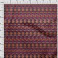thumbnail image 3 of oneOone Organic Cotton Poplin Twill Fabric Swirl Ikat Decor Fabric Printed BTY 42 Inch Wide, 3 of 4