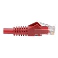 thumbnail image 3 of Eaton Tripp Lite Series Cat6 Gigabit Snagless Molded (UTP) Ethernet Cable (RJ45 M/M), PoE, Red, 6-in. (15.24 cm) - Patch cable - RJ-45 (M) to RJ-45 (M) - 5.9 in - UTP - CAT 6 - IEEE 802.3ab/IEEE 802.5 - molded, snagless, stranded - red, 3 of 5
