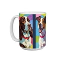 thumbnail image 1 of Taza de cerámica 445 ml con diseño de perros, 1 of 7