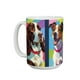 thumbnail image 1 of Taza de cerámica 445 ml con diseño de perros, 1 of 7