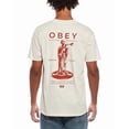 thumbnail image 2 of Obey mens T-Shirt, XL, Cream, 2 of 3