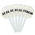 thumbnail image 1 of Stacia Cupcake Picks Toppers - Set of 6 - Mutlicolored Speckles, 1 of 1
