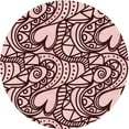 thumbnail image 1 of Ahgly Tapis d'Intérieur Lavable en Machine Carré Transitionnel Rose Profond, 3 Pieds Carré, 1 of 7
