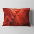 thumbnail image 2 of Designart Magic Colors of Antelope Canyon - Landscape Photography Throw Pillow - 12x20, 2 of 5