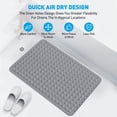 thumbnail image 5 of GPED BathTub Mat, Non-Slip Bath Mat, Machine Washable Shower Mat for Bathtub Floor Liner Mats with Suction Cups and Drain Holes, Clean and Soft on Feet, 34x22 Inch for Bathroom Floor, Gray, 5 of 6