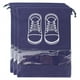 thumbnail image 4 of Blantye 3Pcs Bolsa de Zapatos - Portátil a Prueba de Polvo Tela no Tejida Almacenamiento de Zapatos Bolsas con cordón Organizador Azul purpúreo(M with Printing), 4 of 5