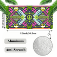 thumbnail image 2 of 1 Pcs 2D Flat License Plate Covers & Frames, Peace and Love For Decorative Front, Waterproof For Decoration Aluminum License Plate Covers & Frames Cover For Men Women, 12" X 6", 2 of 7