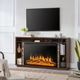 thumbnail image 2 of Costway 37"Electric Fireplace Insert Heater Log Flame Effect w/ Remote Control 1500W, 2 of 10