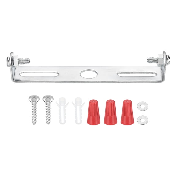 Uxcell 95mm (3.7") Universal Light Fixture Mounting Bracket Kit, 1 Set Light Crossbar Ceiling Light Plate with Screw for Wall Light Ceiling Light Pendant Chandelier