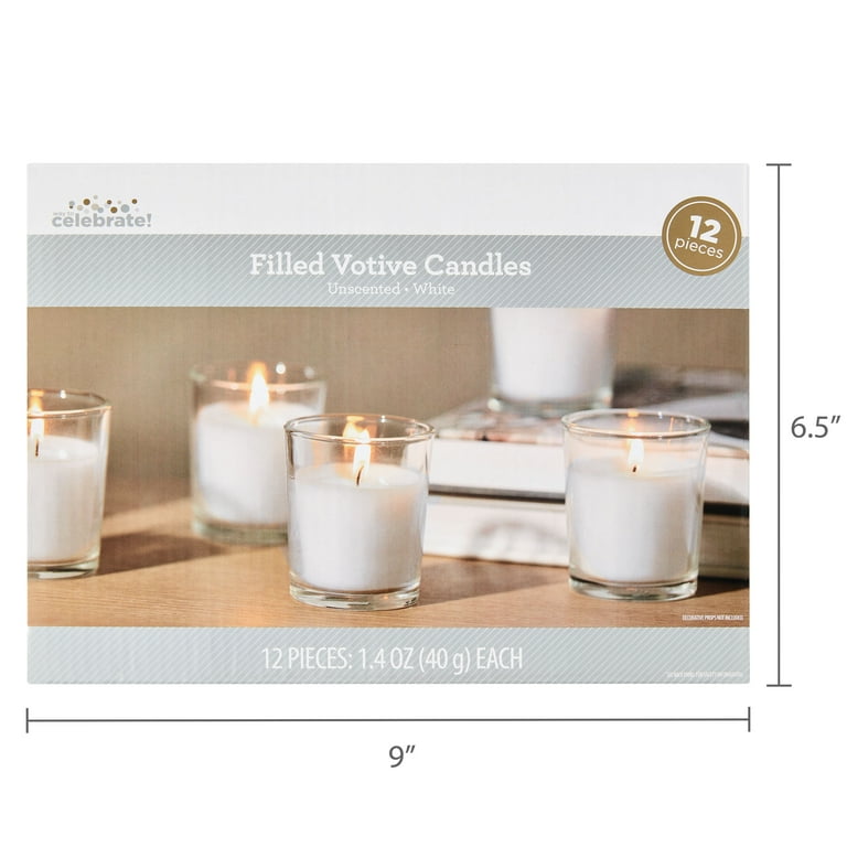 Way To Celebrate Unscented Filled Votive Candles, 12-Pack photo 6