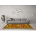 thumbnail image 3 of Ahgly Company Machine Washable Indoor Rectangle Persian Yellow Traditional Area Rugs, 5' x 8', 3 of 4