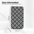 thumbnail image 2 of Leather Thin Slim Wallets for Women Men - Black and white checkered Clutch Card Wallet for Women Men with Zipper, 2 of 7