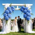 thumbnail image 5 of Artificial Hydrangea Flowers Real Touch Faux Hydrangea Blooms For Home Decor Wedding Arch Bouquet Bridal Handheld Party Floral Supply, 5 of 6