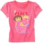 Nickelodeon - Baby Girls' Dora Peace Graphic Tee