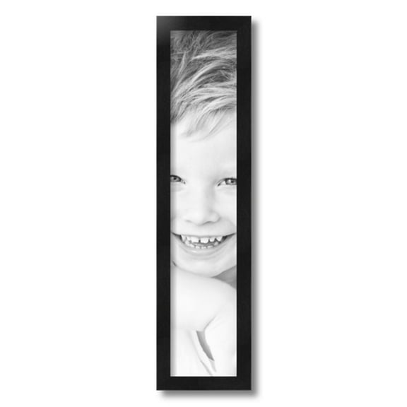 ArtToFrames 5x24" Black Picture Frame, Black Wood Poster Frame, with Regular Acrylic and 2 (FBPL-5141)