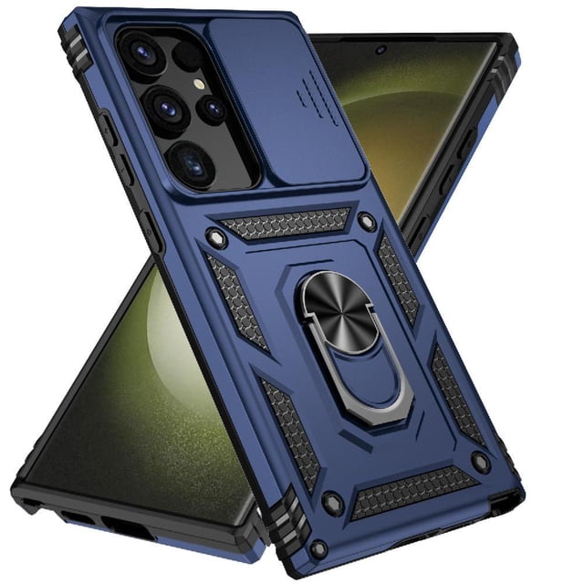 Estuche GANGXUN para Samsung Galaxy S24 Ultra, soporte giratorio 360°, estilo mecánico y magnético