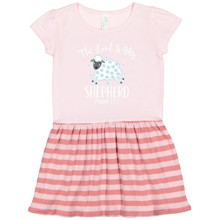

Inktastic The Lord is My Shepherd Psalm 23 Gift Toddler Girl Dress