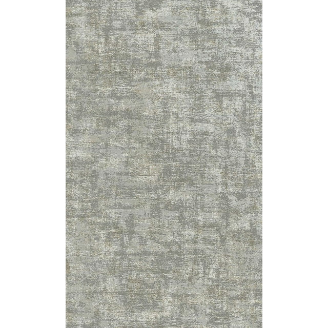 Grey & Silver Beaded Metallic Plain Textured Wallpaper R8433