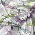 thumbnail image 7 of Ambesonne Abstract Valance & Curtain, Dragonflies Flowers, 55"x36", Pale Blue Purple, 7 of 7