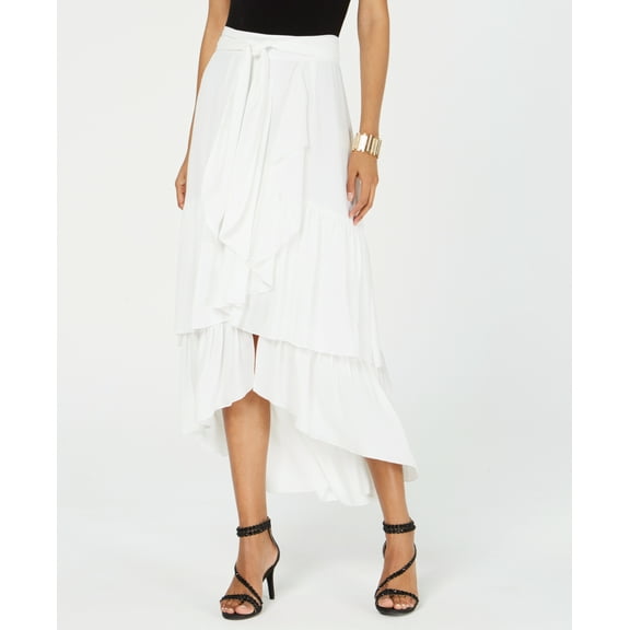 Thalia Sodi Tiered Ruffled Skirt (White, S)