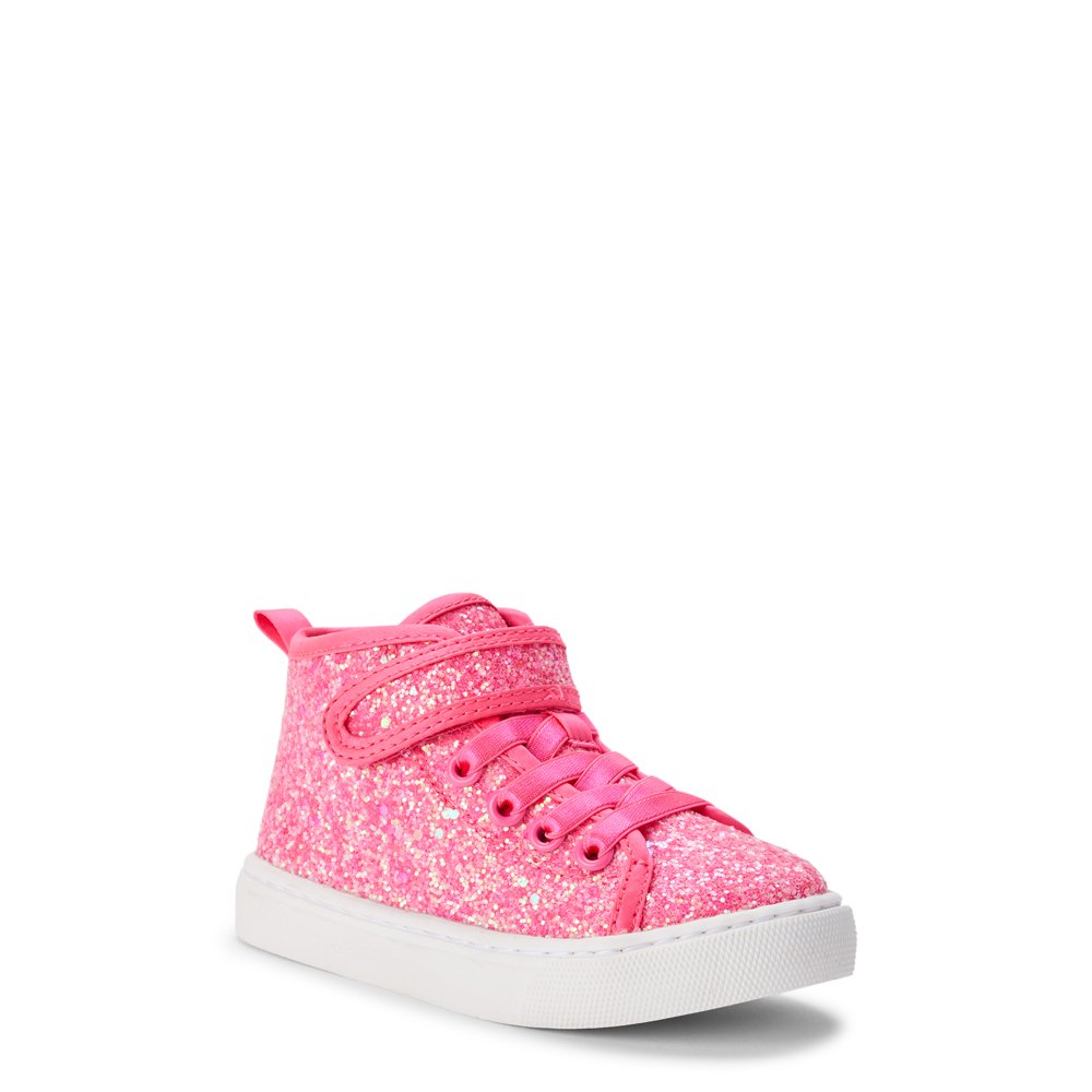 Wonder Nation - Wonder Nation Athletic Glitter Hi-Top Sneakers (Toddler ...