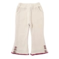 thumbnail image 2 of Godderr 1M-10Y Kids Baby Girls Winter Thick Bell Bottom Toddler Fleece Flare Leggings Trousers Solid Color Full Length Thick Warm Bottoms Pants, 2 of 9