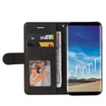 thumbnail image 4 of Étui pour Samsung Galaxy Note 8 Portefeuille en Cuir Flip Folio Support Vue Couverture - Noir, 4 of 5